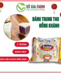 [BÁNH TRUNG THU] Bánh Dẻo Trung Thu Đồng Khánh Khoai Môn 1 Trứng (250G) Chính Hiệu Bông Lúa Vàng