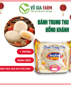 [BÁNH TRUNG THU] Bánh Dẻo Trung Thu Đồng Khánh Sen Nhuyễn 1 Trứng (250G) Chính Hiệu Bông Lúa Vàng