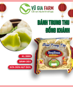 [BÁNH TRUNG THU] Bánh Dẻo Trung Thu Đồng Khánh Sữa Dừa Hạt Dưa (200g) Chính Hiệu Bông Lúa Vàng